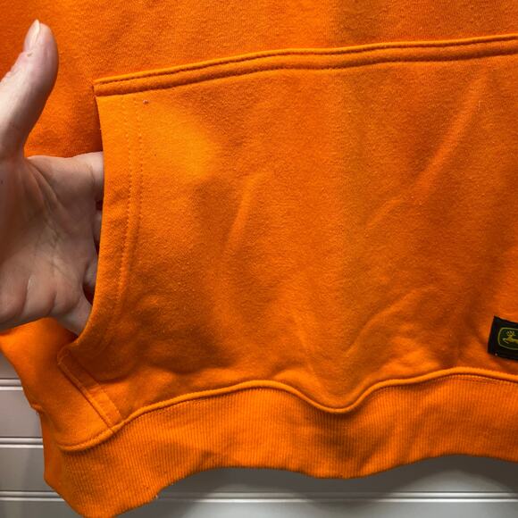 John Deere Graphic Logo Fleece Pullover Hoodie Size S Unisex - Picture 6 of 12